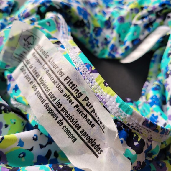 Anne Cole Bikini Bottoms Women's XS Swim 3-Way Blue Floral Tankini Swimsuit NWT - Picture 7 of 7